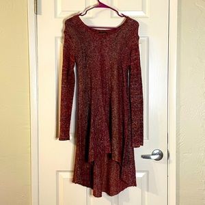 SOLD Max Edition Sweater Dress Maroon Size Small